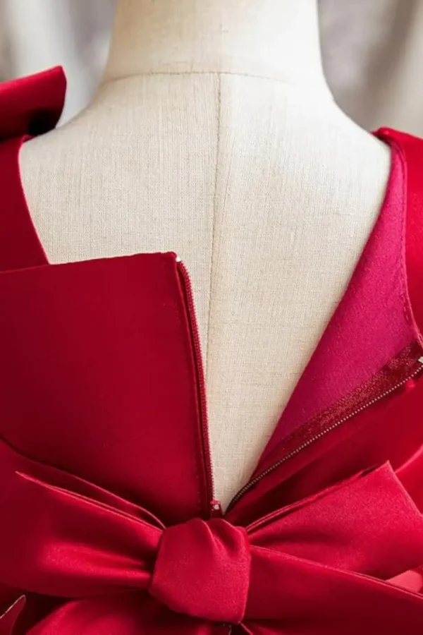 red tulle dress