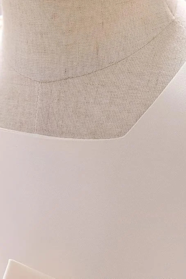 satin wedding dress