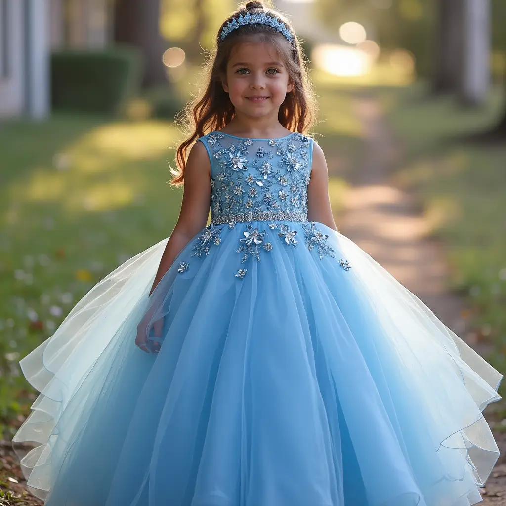 Sequin Flower Girl Dress