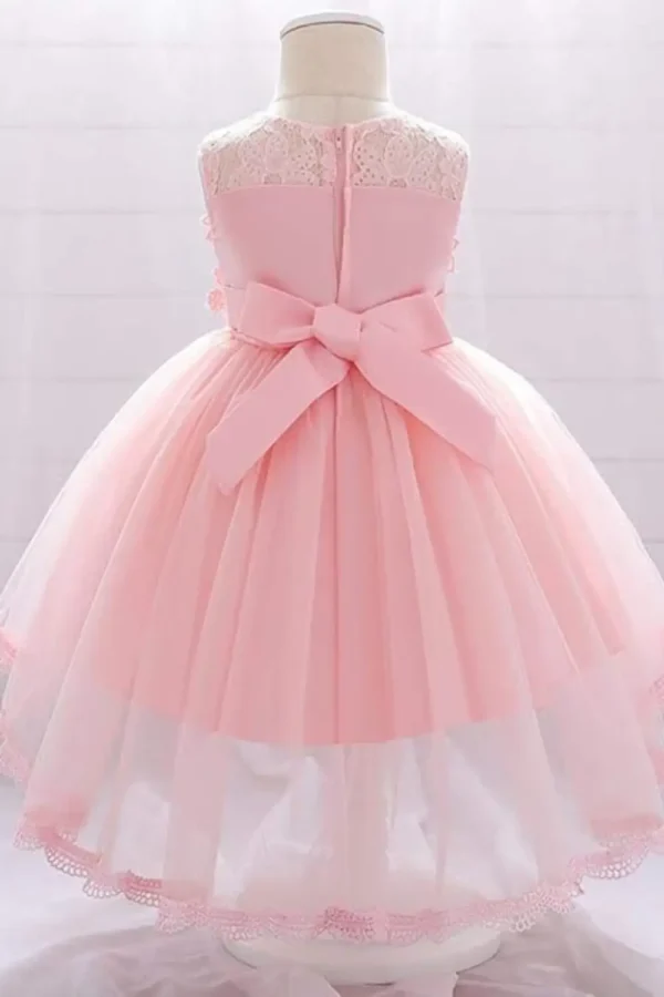 pink lace dress
