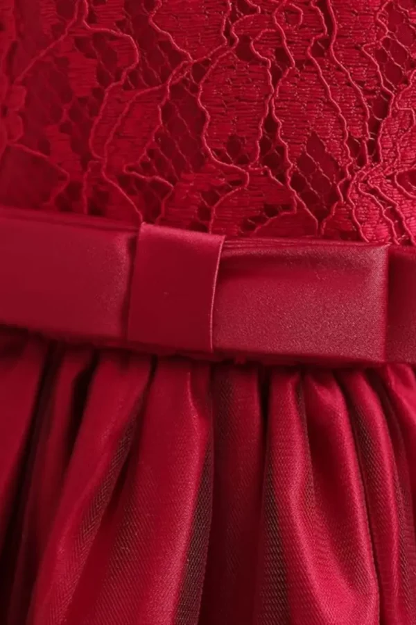 red lace dress