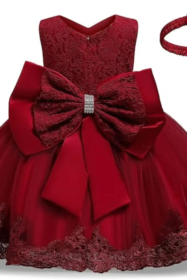 red lace dress