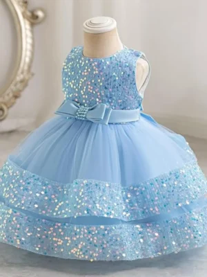 blue dress