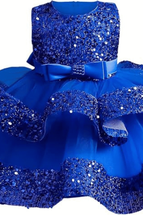 blue dress