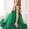 green dress