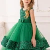 green dress