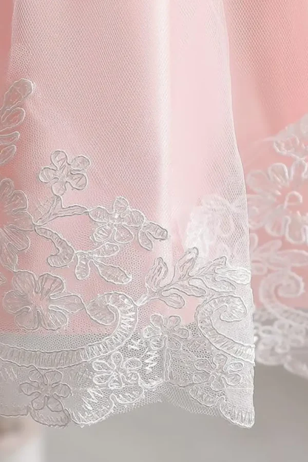 pink lace dress