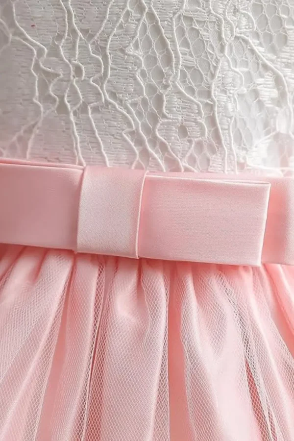 pink lace dress