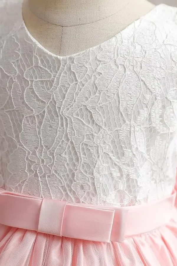 pink lace dress