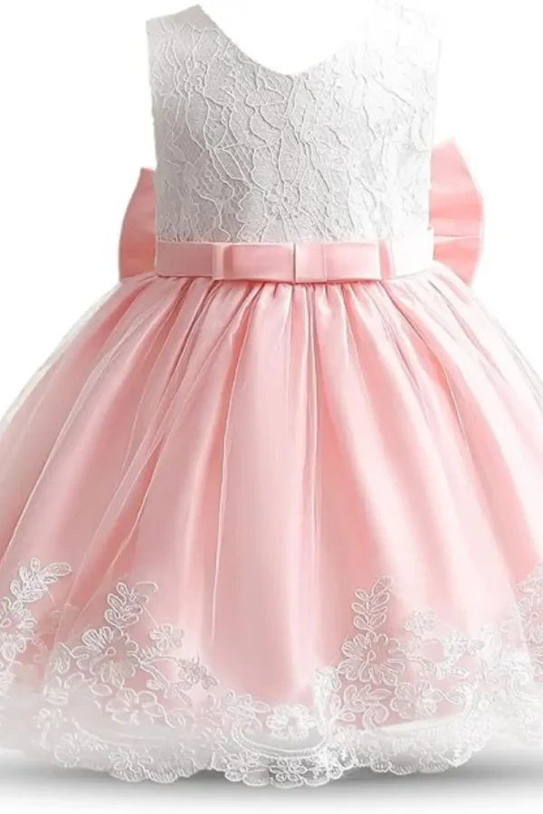 pink lace dress