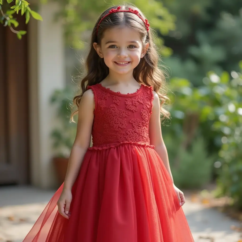 red lace dress