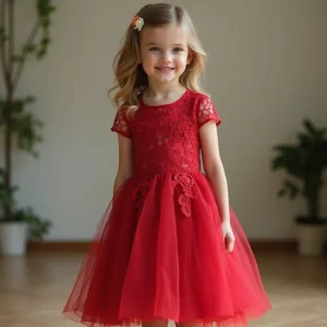 red lace dress
