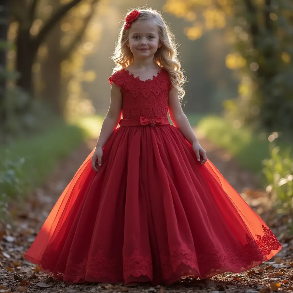 red lace dress