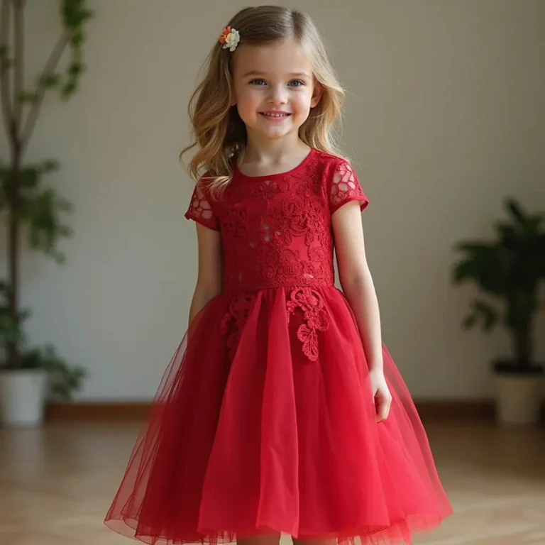 red lace dress