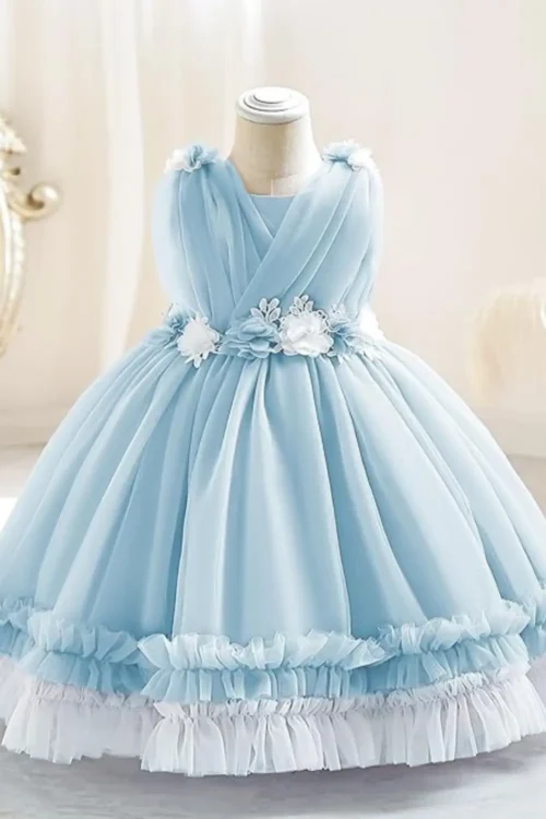 blue dress