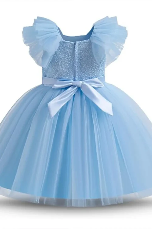 blue dress