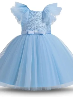 blue dress