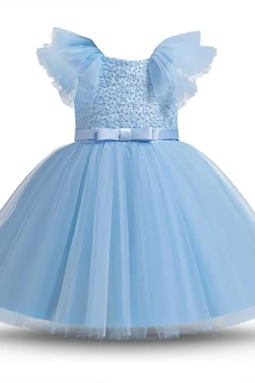 blue dress
