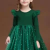 green dress