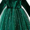 green dress