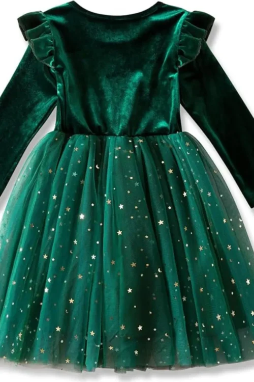 green dress