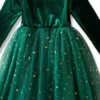 green dress