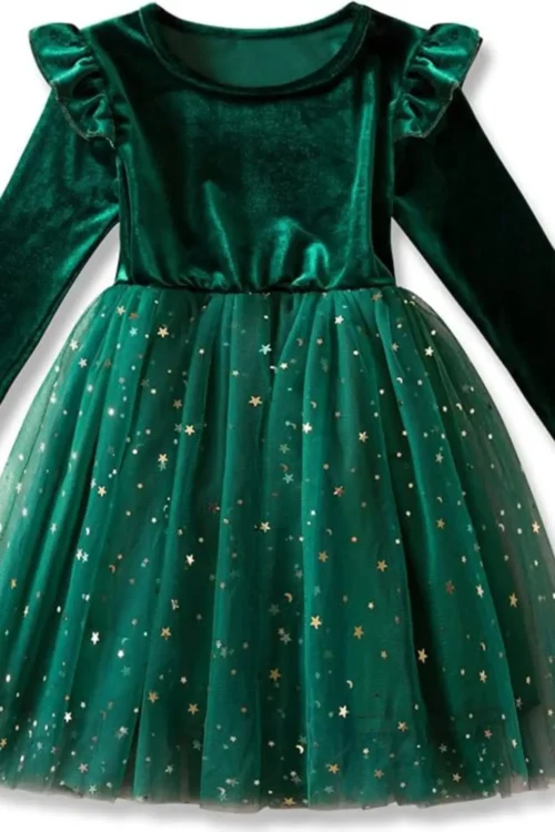 green dress