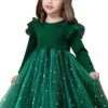 green dress