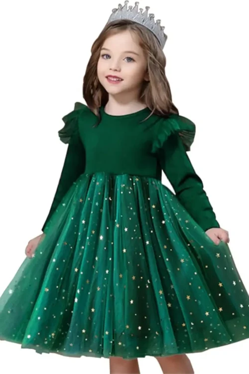 green dress