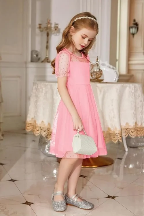 pink dress