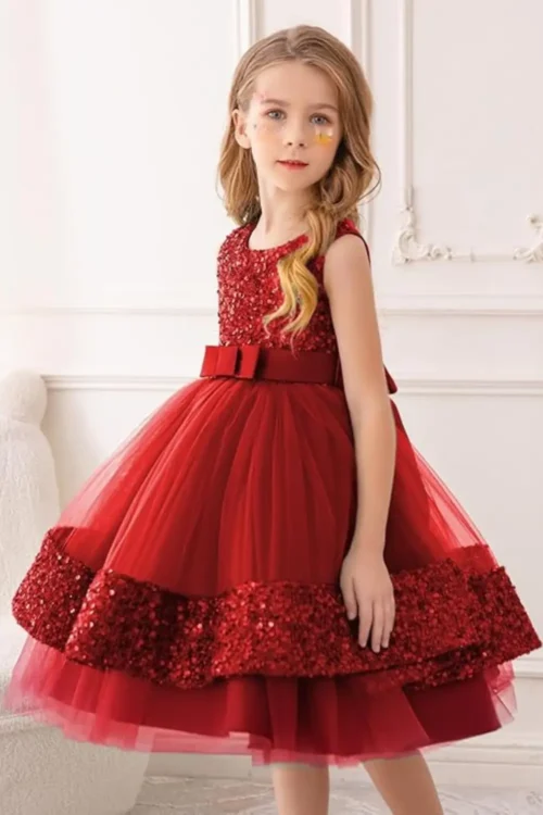 red dress