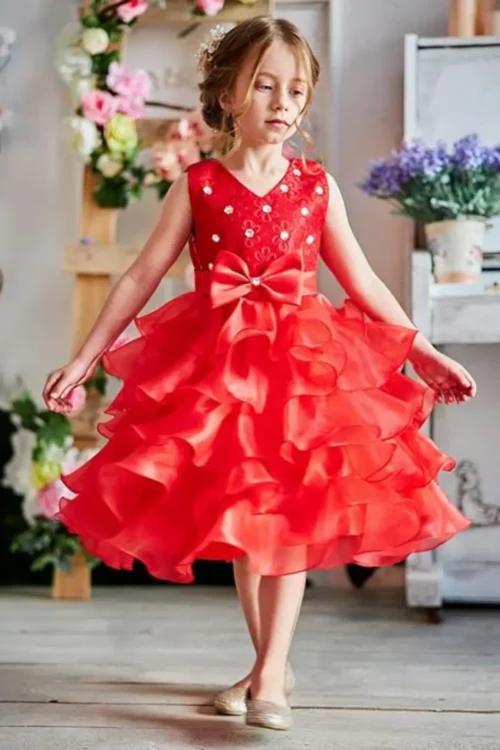red dress