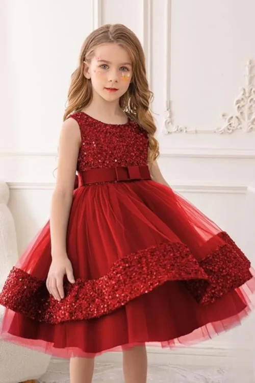 red dress