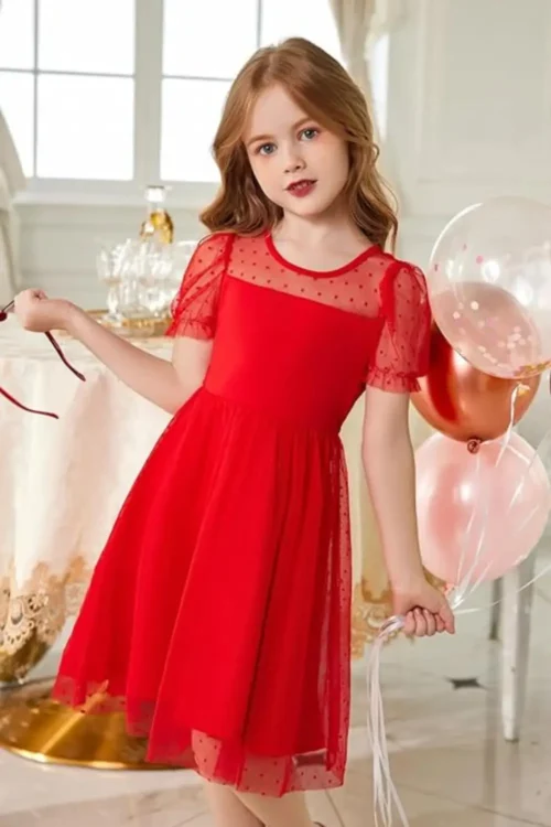 red dress