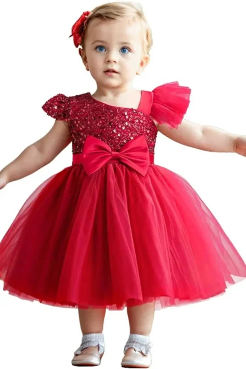 red dress