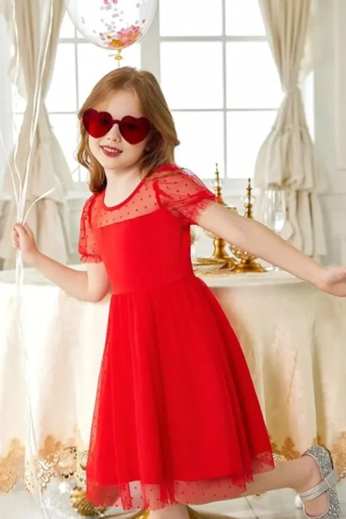red dress