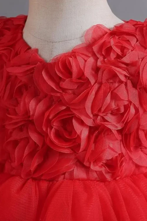 red flower dress