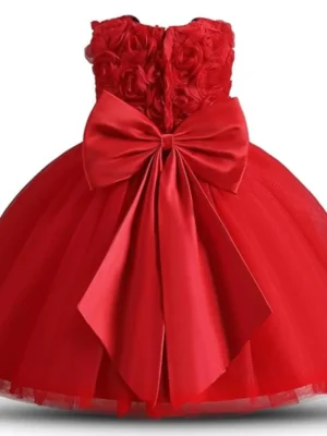 red flower dress