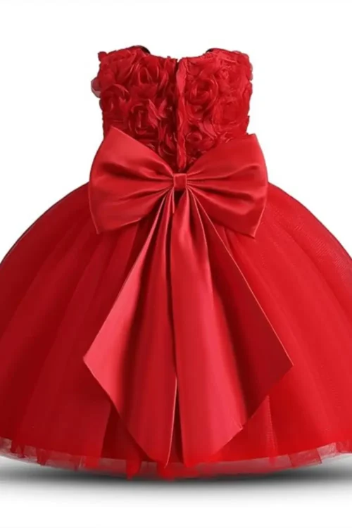 red flower dress