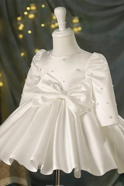 satin wedding dress