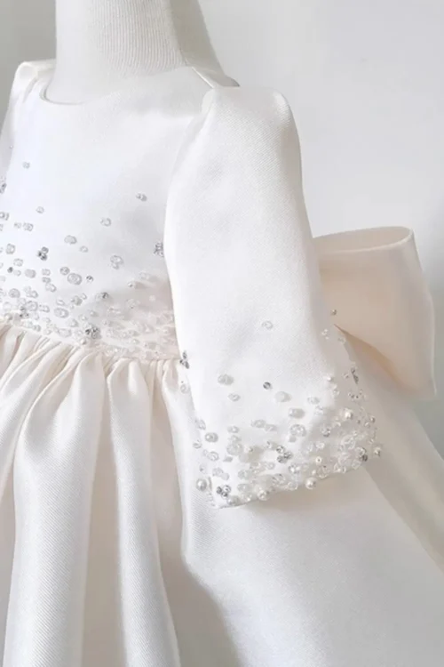satin wedding dress