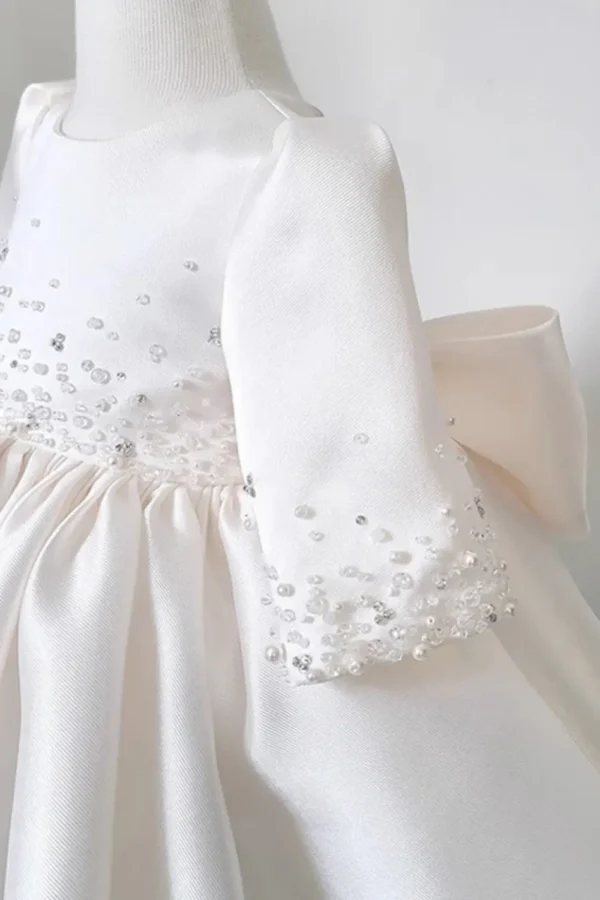 satin wedding dress