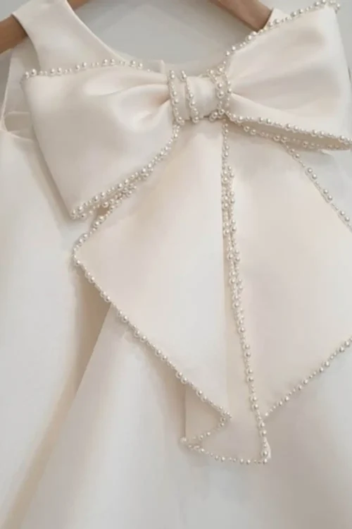 satin wedding dress