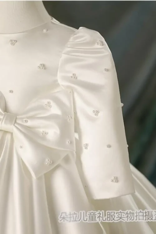 satin wedding dress