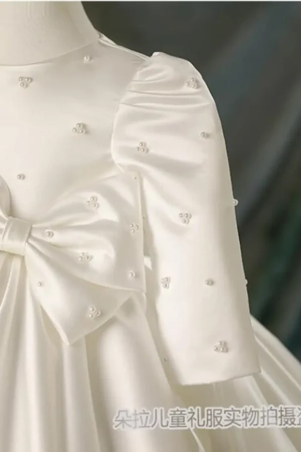 satin wedding dress
