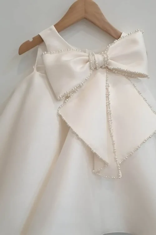 satin wedding dress