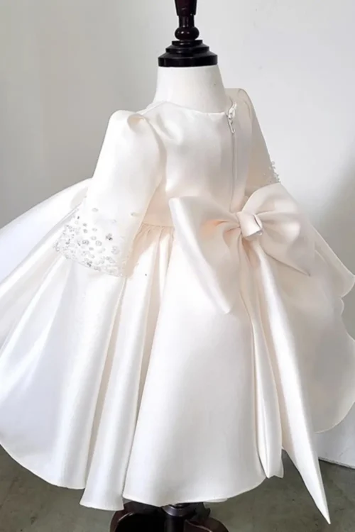 satin wedding dress