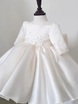 satin wedding dress