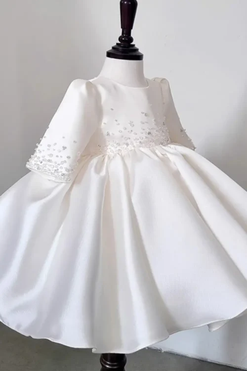satin wedding dress