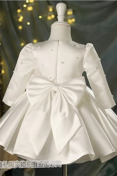 satin wedding dress